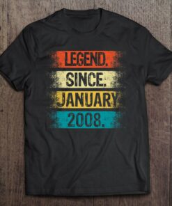 15 Years Old Legend Since January 2008 15Th Birthday Gift 1