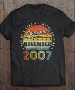 15Th Birthday Gift Awesome Since November 2007 15 Years Old 1