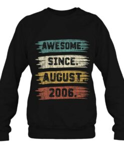 17 Years Old Gift Awesome Since August 2006 17Th Birthday 4