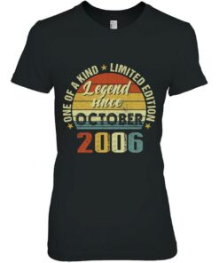 17 Years Old Gifts Legend Since October 2006 17Th Birthday 2