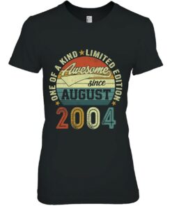 18 Years Old Birthday Awesome Since August 2004 18Th Birthday 1