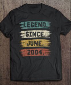 18 Years Old Gifts Legend Since June 2004 18Th Birthday 1