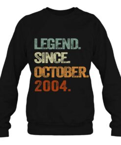 18Th Birthday Gift 18 Years Old Legend Since October 2004 Retro 4