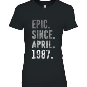 1987 35 Epic Since April 1987 35Th Birthday Retro Vintage