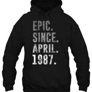 1987 35 Epic Since April 1987 35Th Birthday Retro Vintage 3