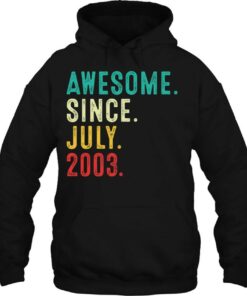 19Th Birthday 19 Years Old Vintage Awesome Since July 2003 2 19Th Birthday 19 Years Old Vintage Awesome Since July 2003 3