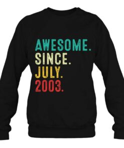 19Th Birthday 19 Years Old Vintage Awesome Since July 2003 3 19Th Birthday 19 Years Old Vintage Awesome Since July 2003 4