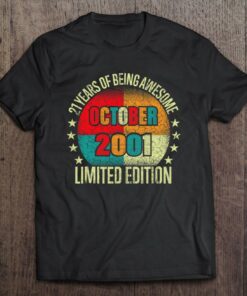 21 Years Old Vintage October 2001 Limited Edition Birthday 1