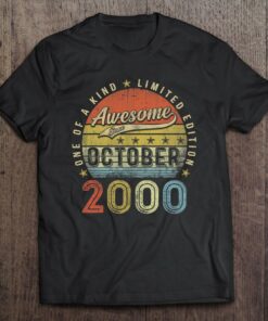 22Nd Birthday Gift Awesome Since October 2000 22 Years Old 1