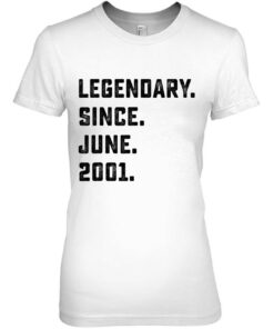 22Nd Birthday Gift Legendary Since June 2001 22 Years Old 2