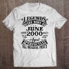 22Nd Birthday Gift Legends Born In June 2000 22 Years Old