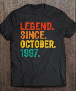 25 Years Old Legend Since October 1997 Retro 25Th Birthday 1