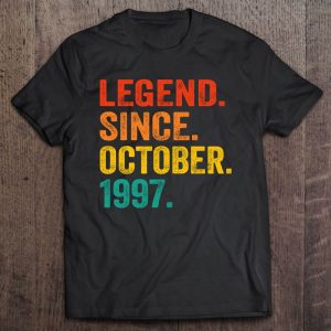 25 Years Old Legend Since October 1997 Retro 25Th Birthday 1