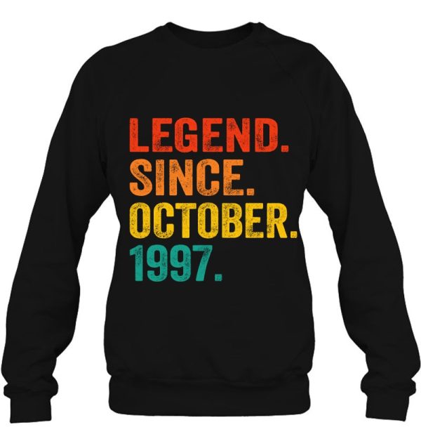 25 Years Old Legend Since October 1997 Retro 25Th Birthday