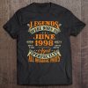25Th Birthday Gift Legends Born In June 1998 25 Years Old