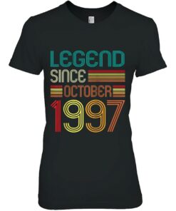 25Th Birthday Legend Since October 1997 Retro 25 Years Old Raglan Baseball 1 25Th Birthday Legend Since October 1997 Retro 25 Years Old Raglan Baseball 2