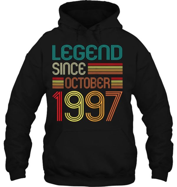 25Th Birthday Legend Since October 1997 Retro 25 Years Old Raglan Baseball