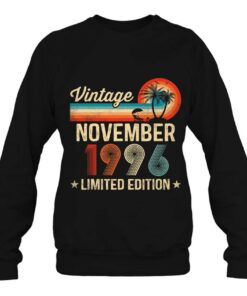 27 Years Old 27Th Birthday Vintage November 1996 Men Women 4