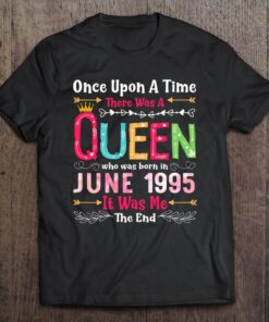 27 Years Old Birthday Girls 27Th Birthday Queen June 1995 Gift 1