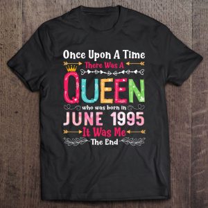 27 Years Old Birthday Girls 27Th Birthday Queen June 1995 Gift