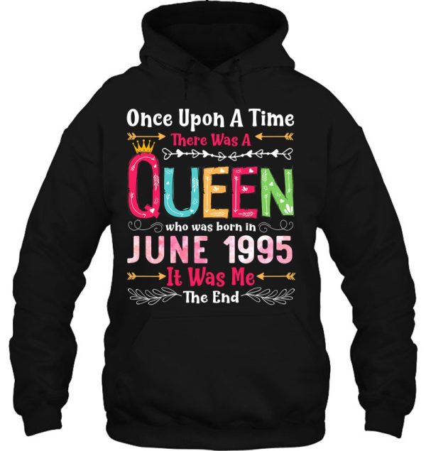 27 Years Old Birthday Girls 27Th Birthday Queen June 1995 Gift