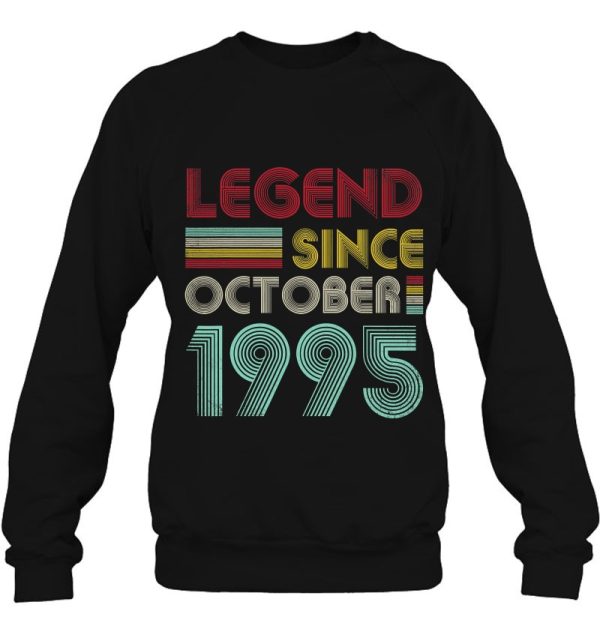 28 Years Old Gifts Legend Since October 1995 28Th Birthday Vintage