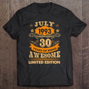 30 Years Old Gift July 1992 30Th Birthday