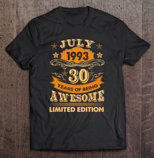 30 Years Old Gift July 1992 30Th Birthday