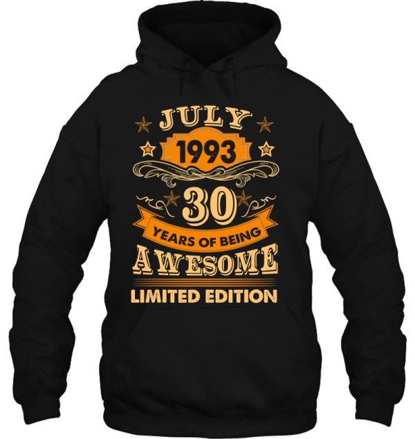 30 Years Old Gift July 1992 30Th Birthday