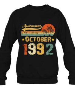 31St Birthday Awesome Since October 1992 31 Years Old 4