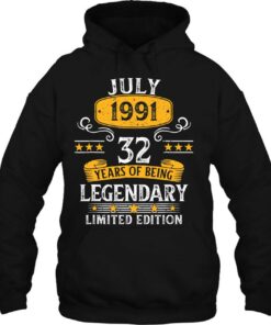 32 Years Old Awesome Since July 1991 32Nd Birthday Gifts 3