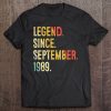34 Years Old Gifts 34Th Birthday Legend Since September 1989 Retro