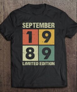 34 Years Old Gifts Vintage September 1989 34Th Birthday 1