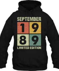 34 Years Old Gifts Vintage September 1989 34Th Birthday 3