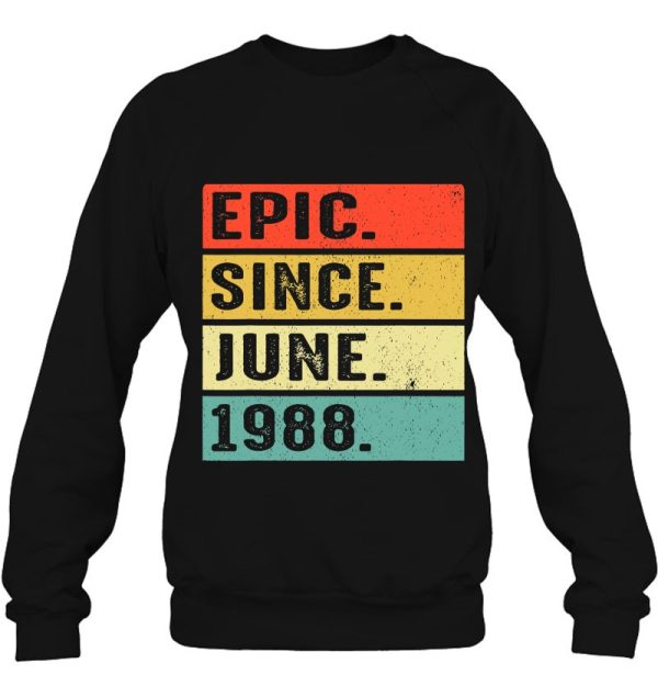 35 Years Old Epic Since June 1988 35Th Birthday Gifts