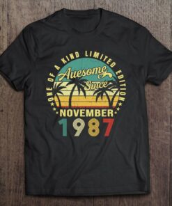 35 Years Old Funny Awesome Since November 1987 35Th Birthday 1