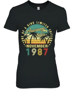 35 Years Old Funny Awesome Since November 1987 35Th Birthday 2