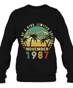 35 Years Old Funny Awesome Since November 1987 35Th Birthday 4