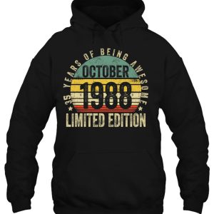 35 Years Old Gift October 1988 Limited Edition 35Th Birthday 3