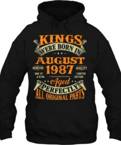 35Th Birthday Tee For Kings Born In August 1987 35 Years Old 2 35Th Birthday Tee For Kings Born In August 1987 35 Years Old 3