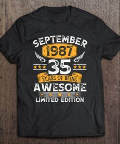 36 Years Old Gifts Vintage September 1987 36Th Birthday 1