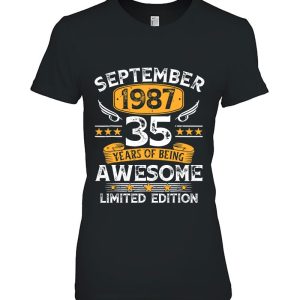 36 Years Old Gifts Vintage September 1987 36Th Birthday