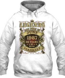 36Th Birthday Tee Perfect Legends Born June 1987 36 Years 3