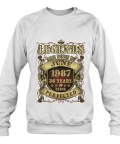 36Th Birthday Tee Perfect Legends Born June 1987 36 Years 4