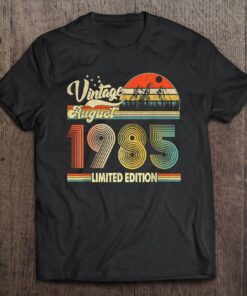 37 Years Old 37Th Birthday Decoration Vintage August 1985 Limited Edition 1