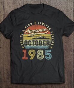 37Th Birthday Gift Awesome Since October 1985 37 Years Old 1
