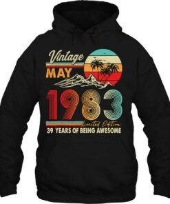 39 Years Old 39Th Birthday Decoration May 1983 Vintage 3