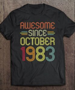 39Th Birthday Gifts Awesome Since October 1983 39 Years Old 1