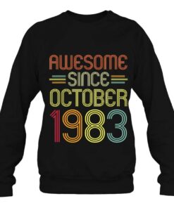 39Th Birthday Gifts Awesome Since October 1983 39 Years Old 4