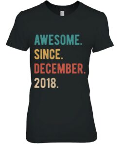 4 Years Old 4Th Birthday Gift Awesome Since December 2018 Birthday 1 4 Years Old 4Th Birthday Gift Awesome Since December 2018 Birthday 2